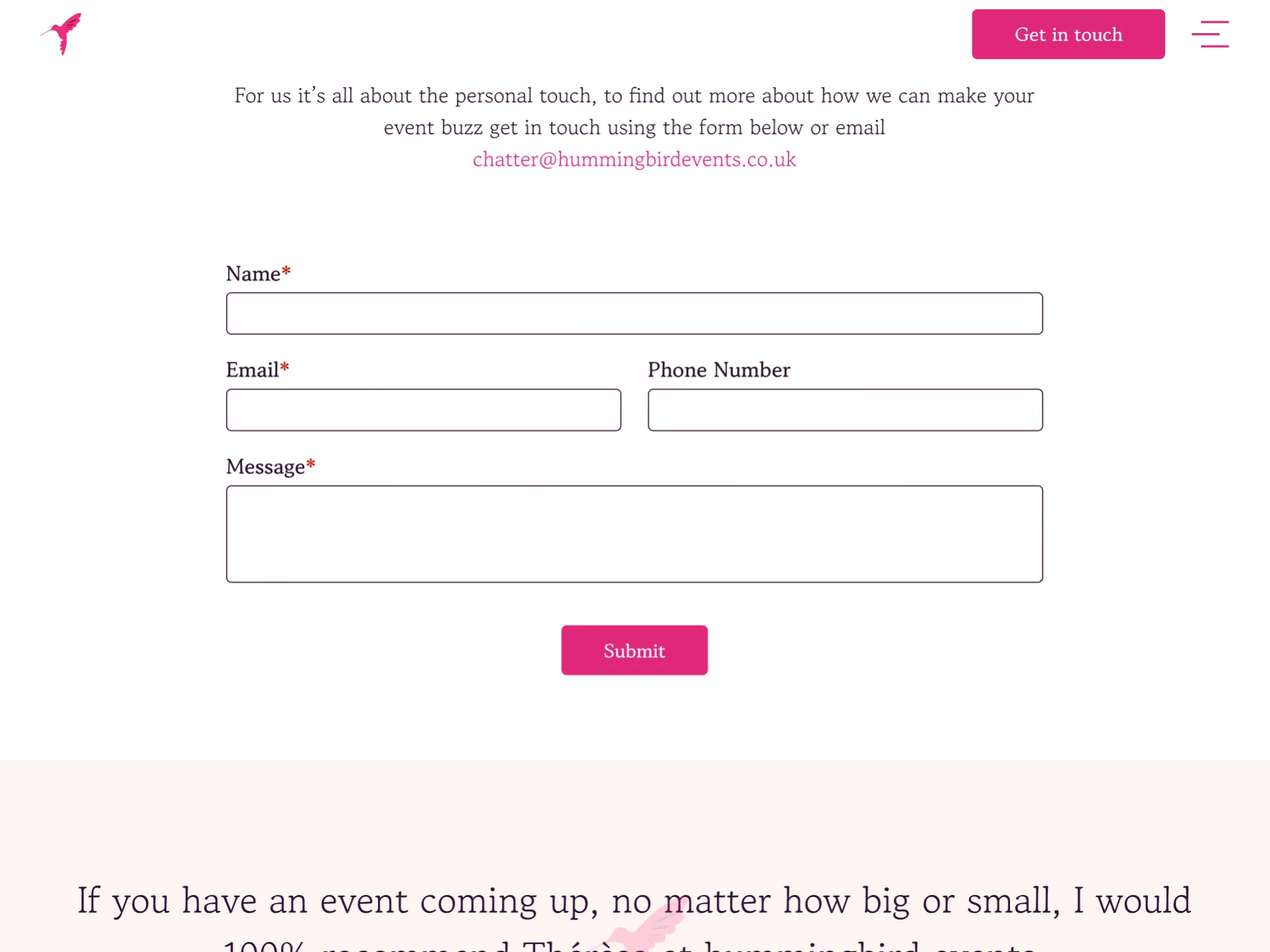 Hummingbird events 5