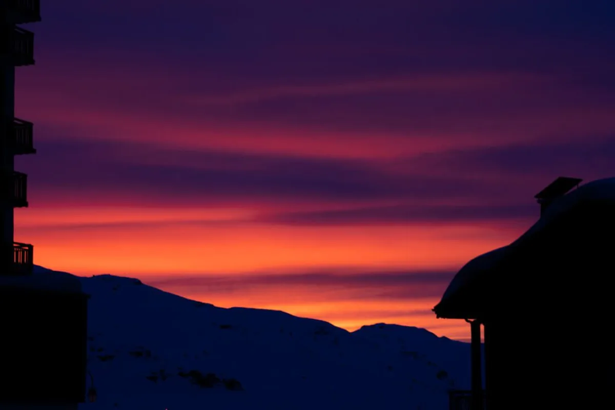 Val thorens sunset