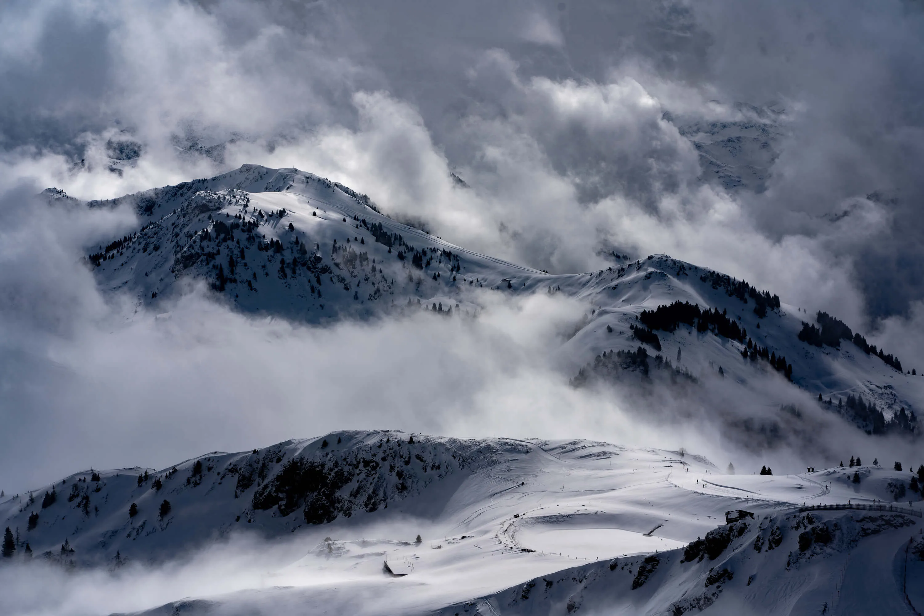Misty mountains